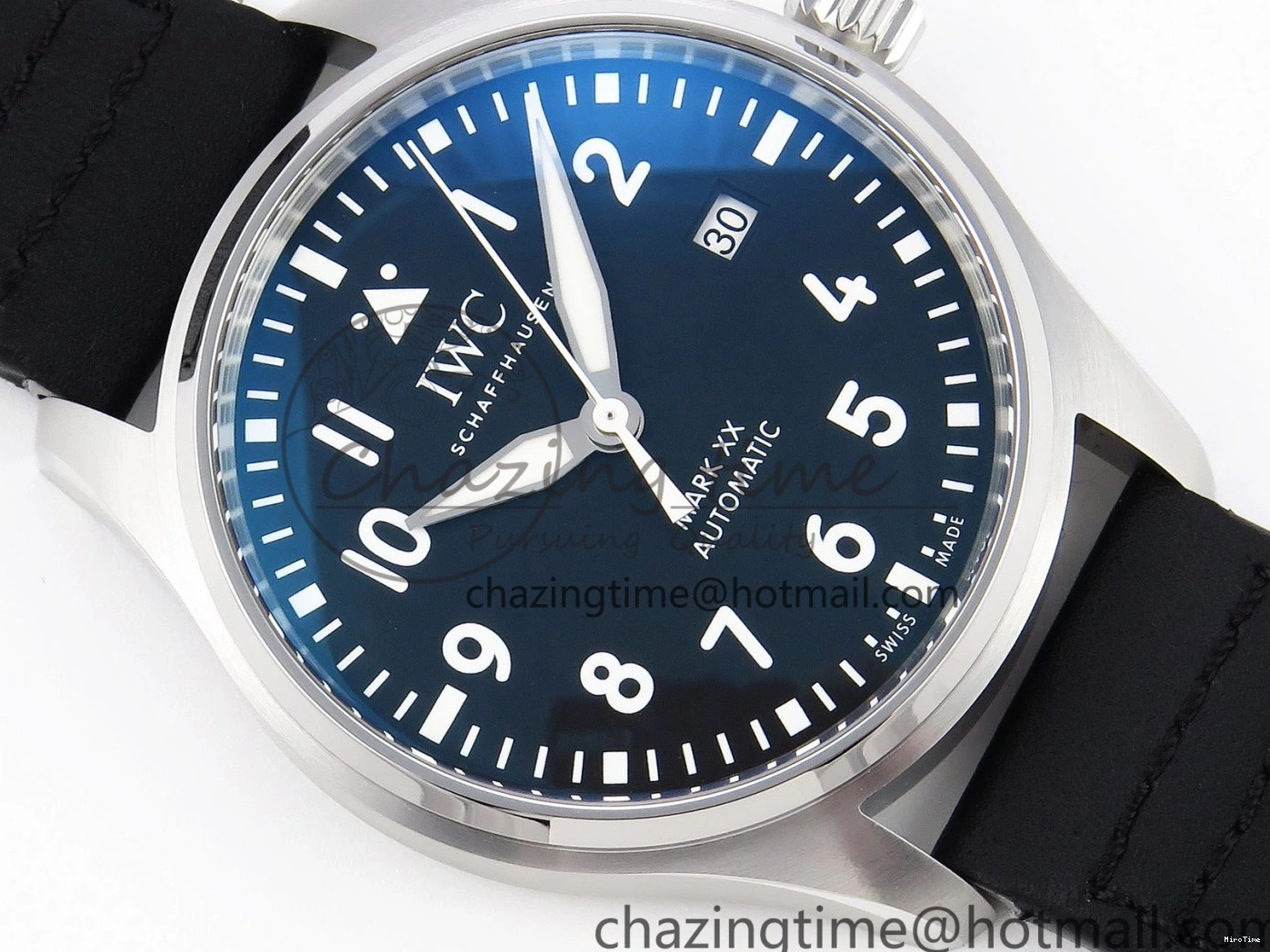 MIROTIME 0331 Pilot Mark XX IW328201 ZF 1:1 Best Edition Black Dial on Black Leather Strap A Affordable 7028